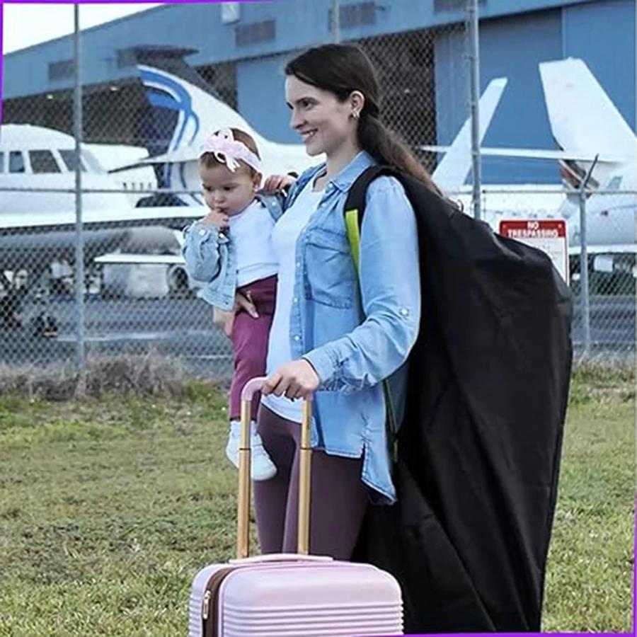 Sac de voyage pour poussette de bébé pour avion, voyages sur route, rangement étanche et taille XL pliable et léger! pour toutes les grandes marques!
