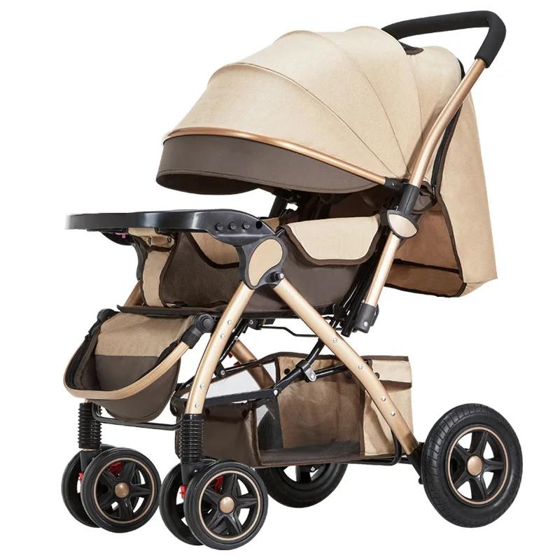 Poussettes à quatre roues High Landscape, Landau, Landau, Pliable, Lavable, Multifonctionnel, Baby Cheshire Age