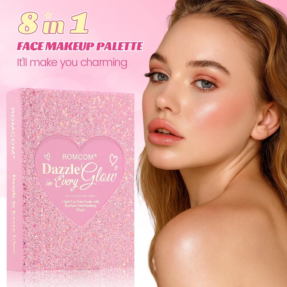 Livre magique de maquillage tout-en-un de 5 pages : kit complet avec fard à paupières multi-ombrage
