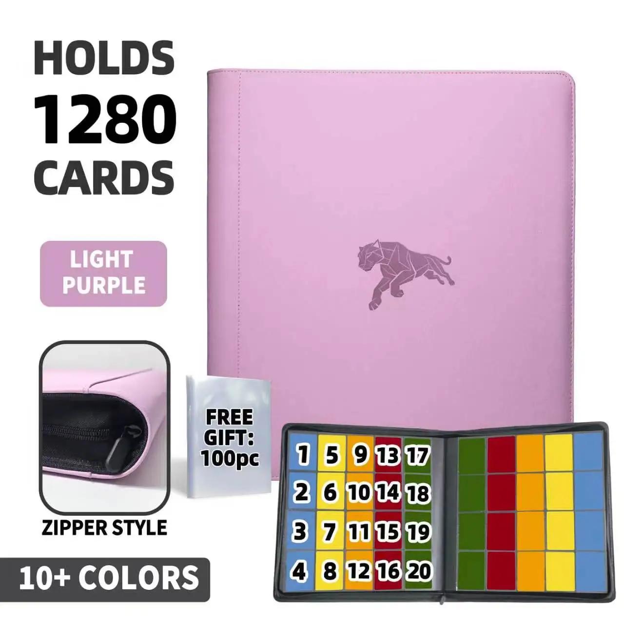 Classeur de cartes à fermeture éclair 20 poches