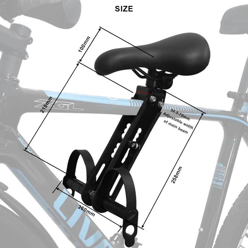 Siège de vélo pour enfants, selle de vélo vtt pour enfants, cadre avant, siège pour bébé, guidon de sécurité pour enfants, selle à dégagement rapide