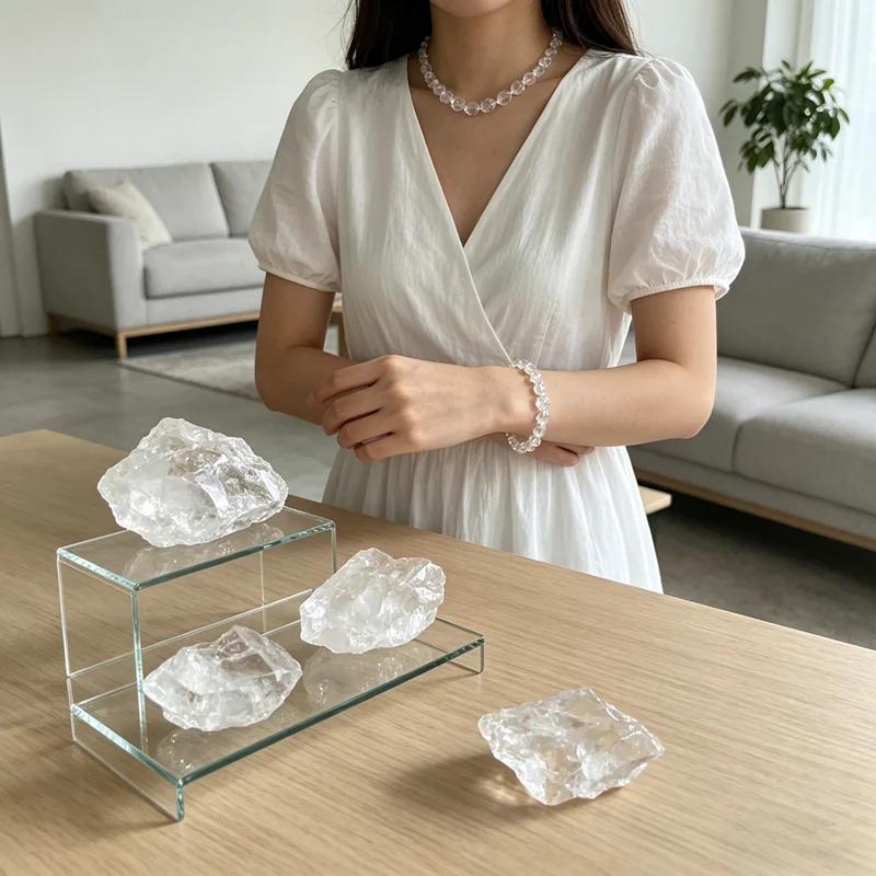 Pierre de Quartz claire naturelle