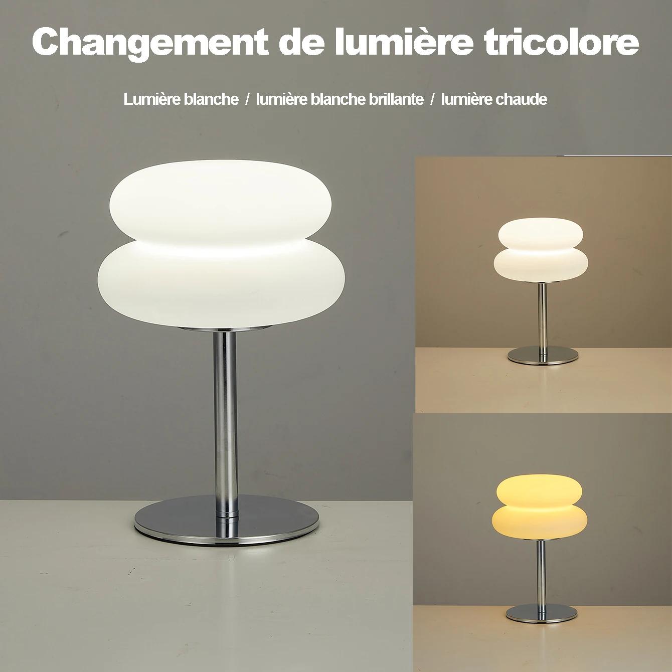 Bauhaus lampe de table abat-jour en plastique chambre chevet salon