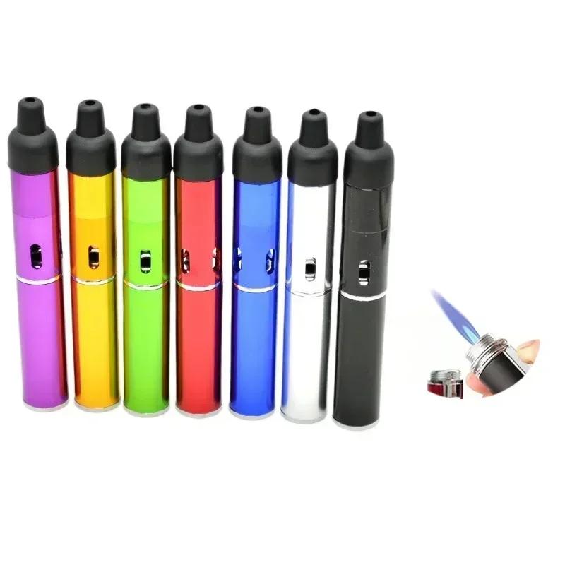 Briquet d'aromathérapie multifonctionnel pratique en alliage d'aluminium en métal avec embout de tuyau et accessoires petit outil (sans gaz)