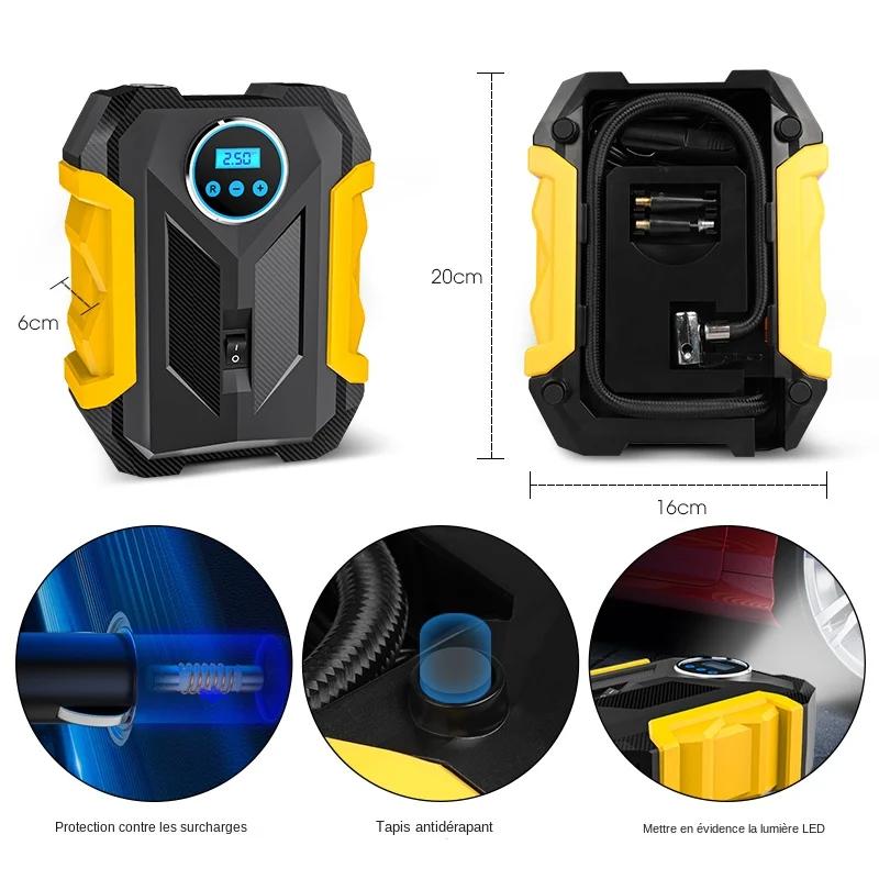CARSUN Portable Automobile compresseur d'air numérique pompe de gonflage des pneus lampe à LED