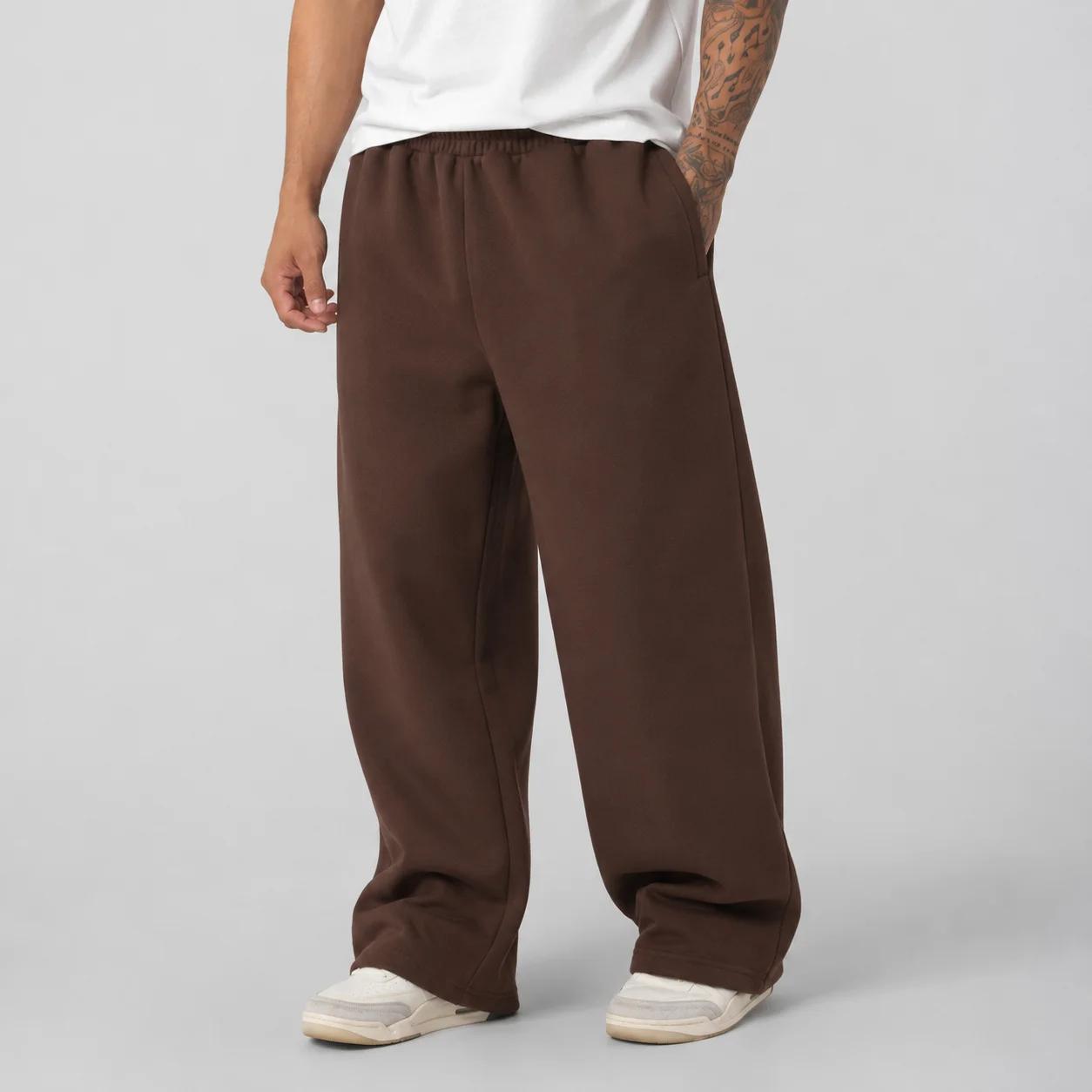 Pantalon de survêtement surdimensionné à jambes larges pour hommes