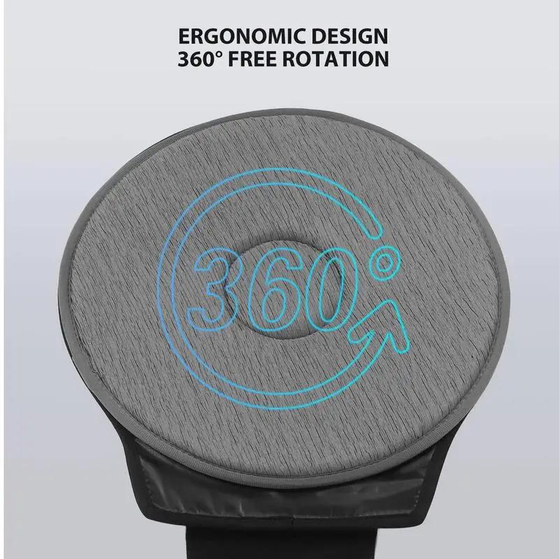 Coussin de siège de voiture rotatif à 360 degrés pour personnes âgées