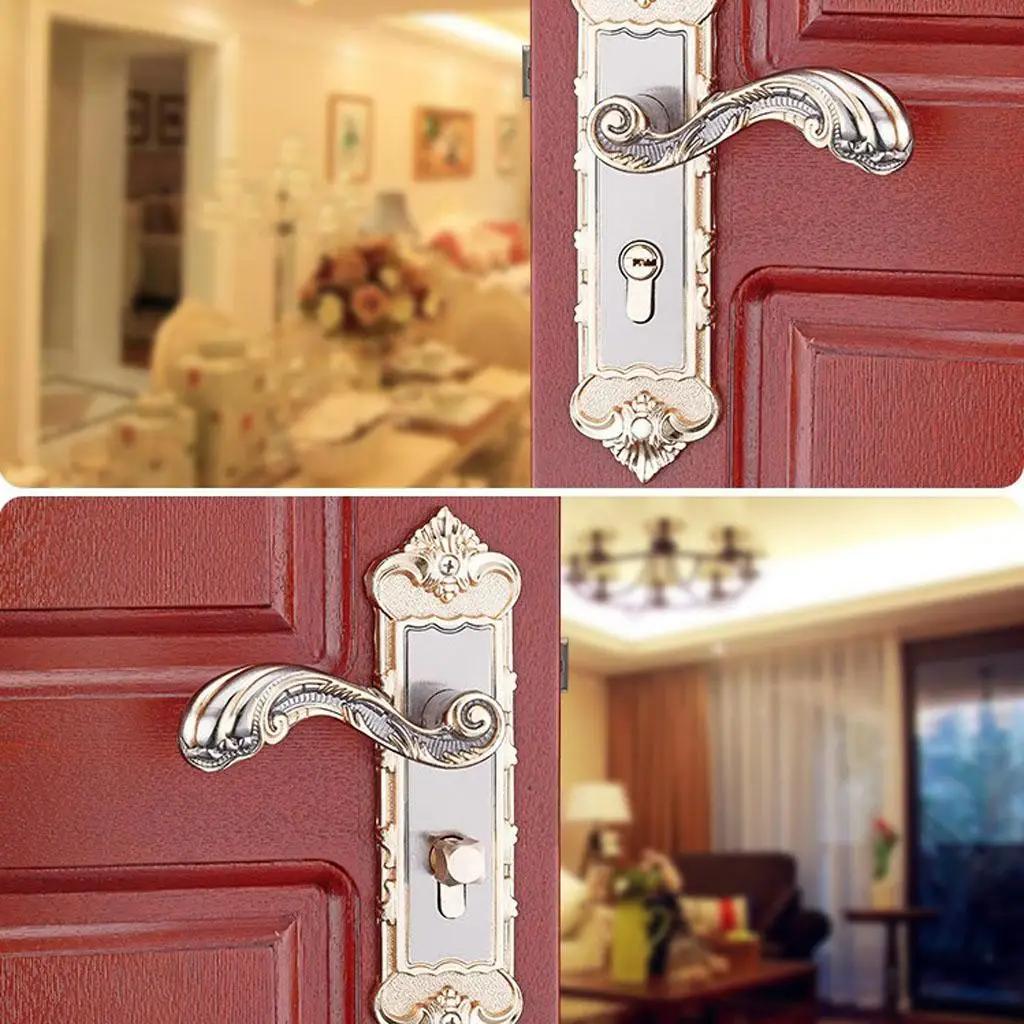 Poignée de porte à levier d'entrée [avec trois clés] pour bureau ou porte d'entrée # 6