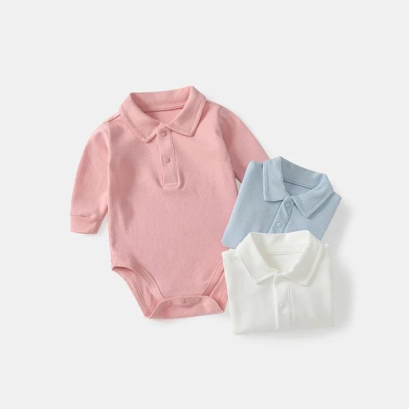 Vêtements pour bébés Polo à manches longues pour nouveau-né