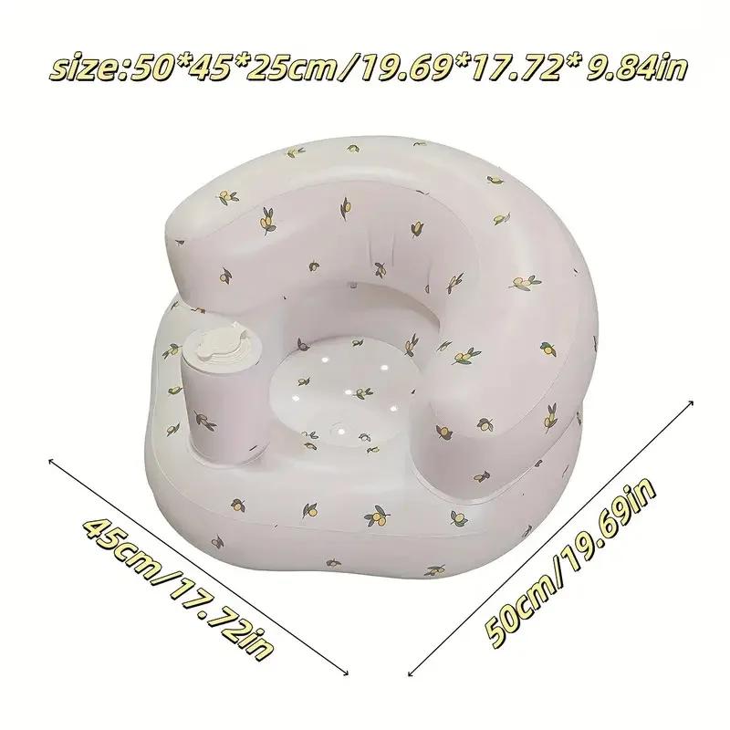Siège gonflable pour bébés de 3 à 36 mois, pompe à air intégrée, canapé pour enfants, siège Bumbo pour apprendre à s'asseoir, pour l'alimentation, le camping