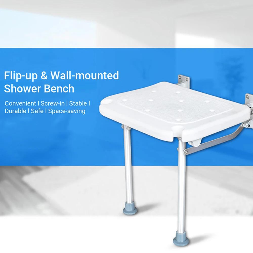 Chaise de douche pour l'intérieur de la douche, tabouret de douche réglable 180 kg avec pieds à ventouse, siège de douche pour l'intérieur de la baignoire, banc de salle de bain