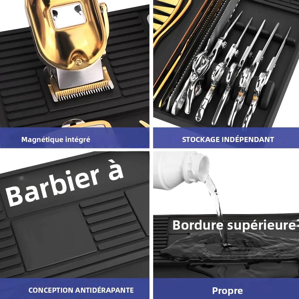 Plateau magnétique pour barbier à 6 emplacements