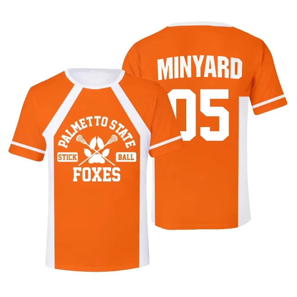 Nouveau The Foxhole Court Palmetto State Foxes crosse Jersey Cosplay WILDS MINYARD 3D T-shirt hommes/femmes vêtements