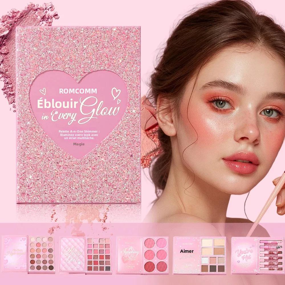 Livre magique de maquillage tout-en-un de 5 pages : kit complet avec fard à paupières multi-ombrage