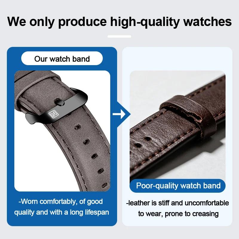 NAVIFORCE hommes Sport décontracté militaire Quartz calendrier montre-bracelet pour homme d'affaires en cuir étanche mâl