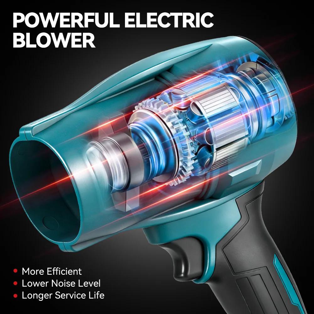 ONEVAN 2000W 200 M/S ventilateur Turbo électrique sans fil souffleurs d'air à feuilles outil