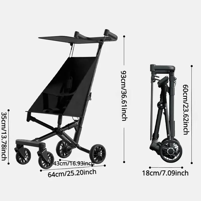 Poussette bébé pliable en un clic