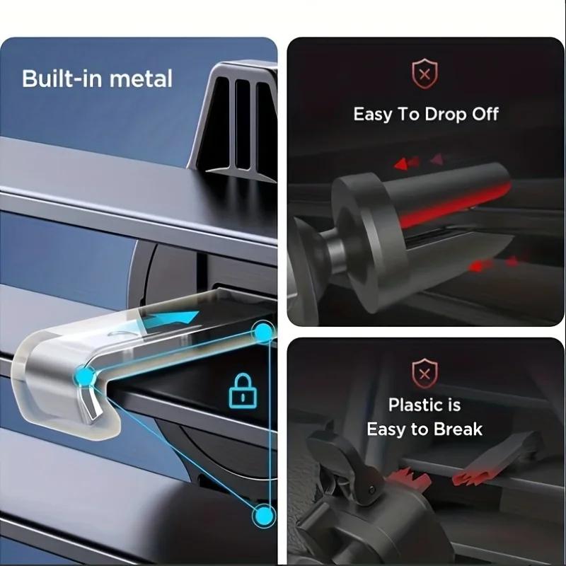 Support de Téléphone Portable pour Voiture, réinitialisation de Ventilation, Support de Cellule Mobile, Smartphone, GPS, 4.7-6.7 Pouces