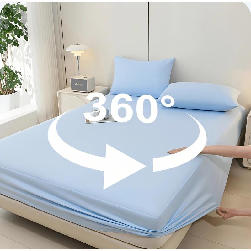 Drap-housse rafraîchissant et respirant pour l'été