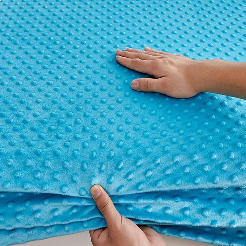 Drap de lit en velours corail