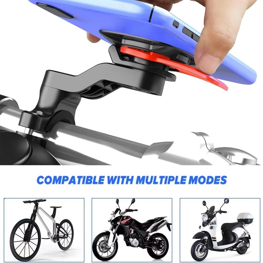 Support de téléphone pour vélo, support de téléphone pour moto - support de téléphone pour moto, pince de fixation pour téléphone sur guidon, clip de fixation pour téléphone pour vélo électrique et tr