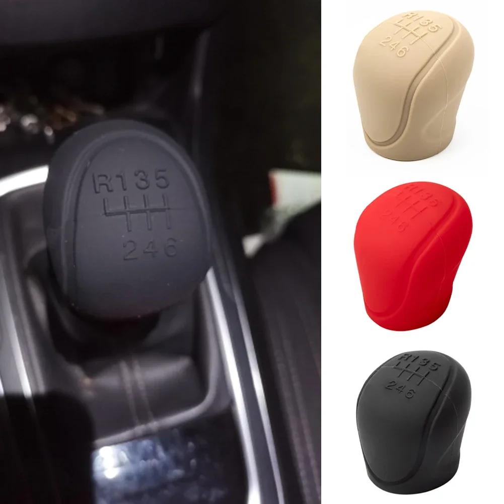 Couvercle de pommeau de levier de vitesse en Silicone pour voiture, poignée antidérapante, housses de protection manuelles à 6 vitesses, accessoires d'intérieur de voiture
