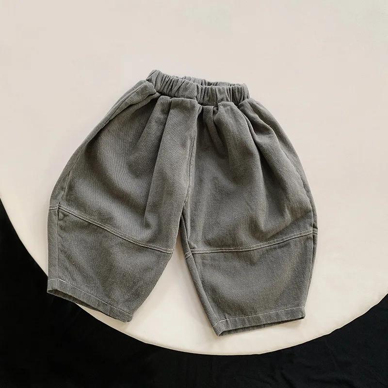Pantalon sarouel jambes larges enfants printemps 2024 - Vêtement décontracté bébé garçon fille mode nouveau