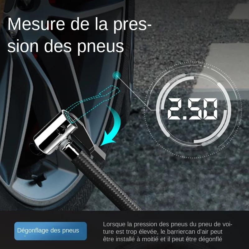 CARSUN Portable Automobile compresseur d'air numérique pompe de gonflage des pneus lampe à LED
