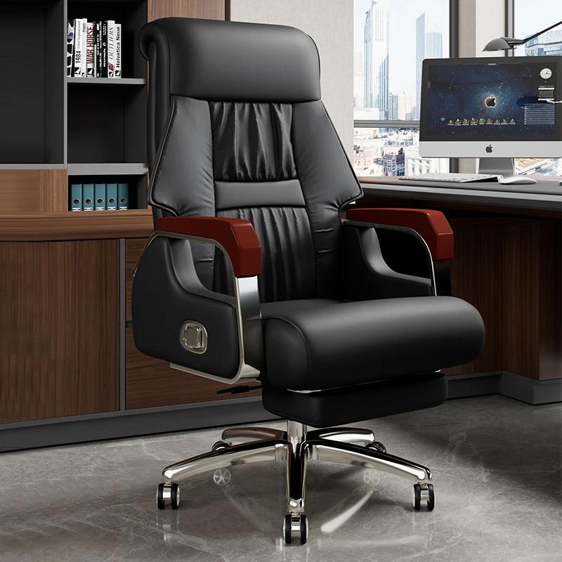 Salon chaise De bureau ergonomique bureau d'ordinateur roulant chaise De bureau De luxe bras Massage Cadeira De Escritorio meubles De maison