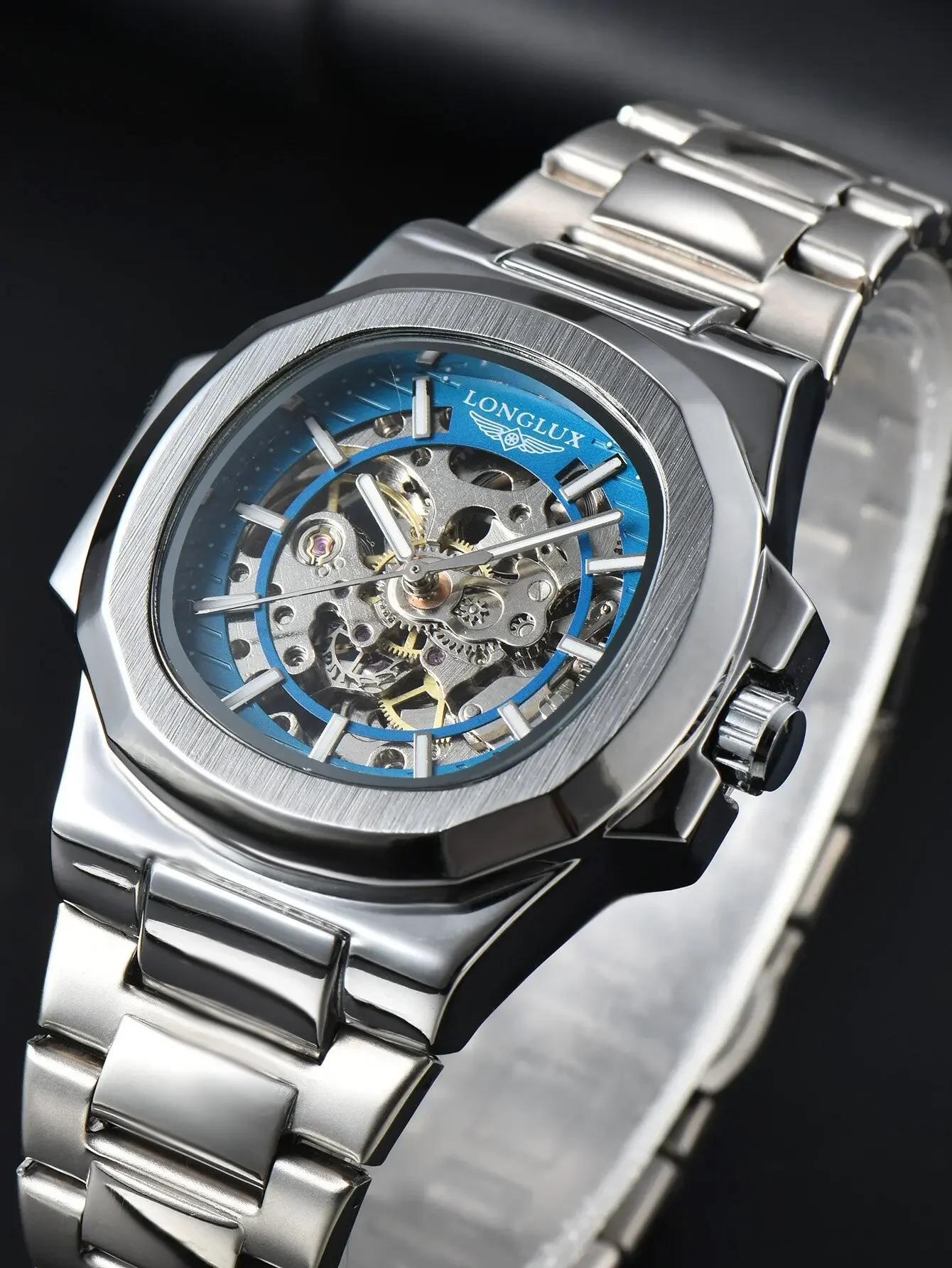 Montre automatique mécanique pour homme LONGLUX