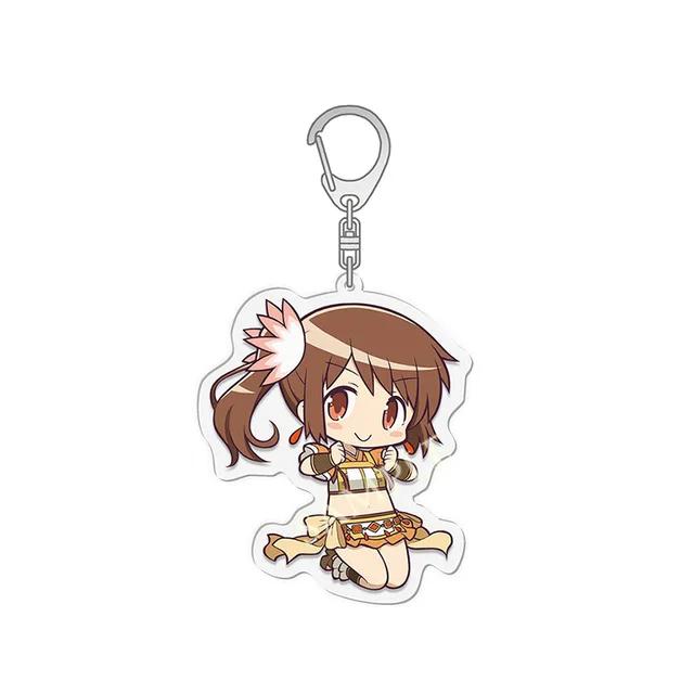 Anime Puella Magi Madoka Magica porte-clés Kaname Akemi Homura Miki Sayaka Tomoe Mami Kyoko porte-clés anneau pour les Fans cadeaux bijoux