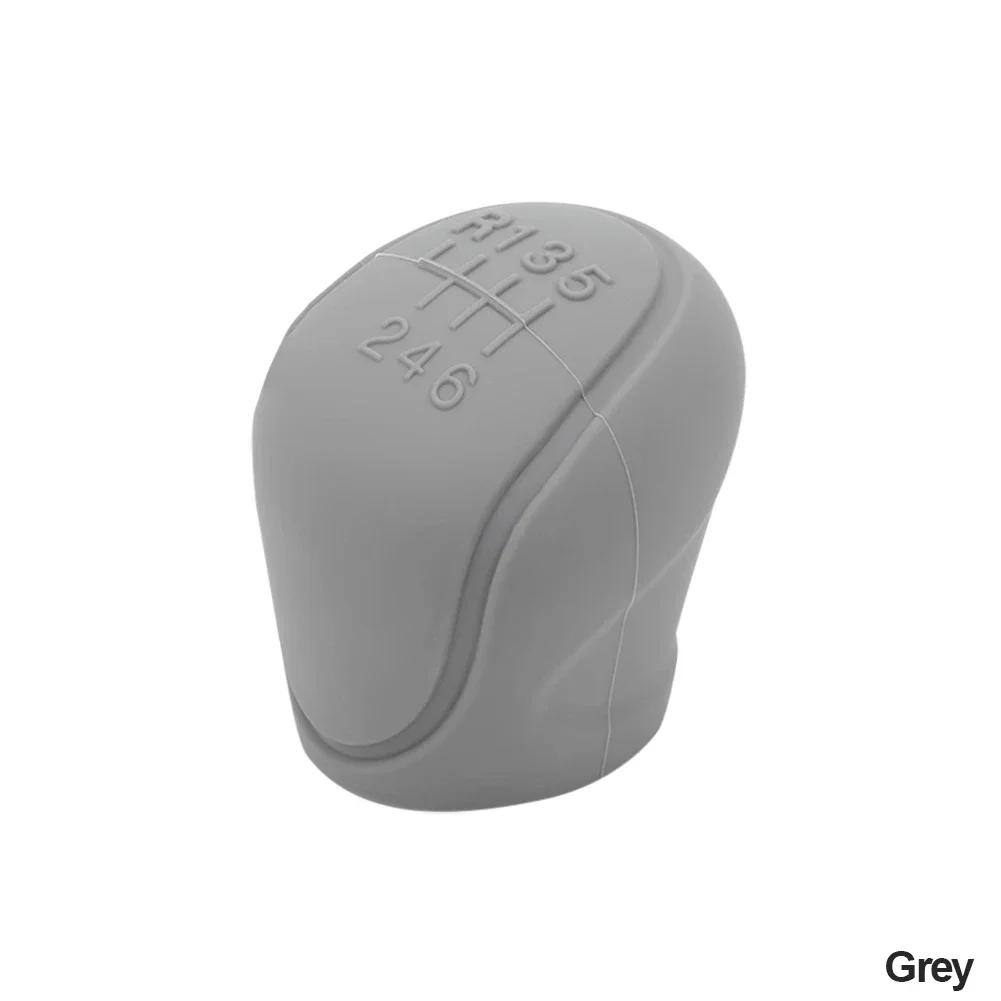Couvercle de pommeau de levier de vitesse en Silicone pour voiture, poignée antidérapante, housses de protection manuelles à 6 vitesses, accessoires d'intérieur de voiture