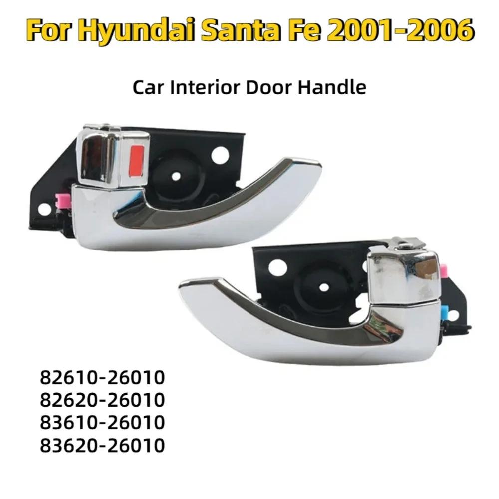 Poignée de porte intérieure pour Hyundai Santa Fe 2001-2006 82610-26010 82620-26010 83610-26010 83620-26010 Pièces intérieures de voiture