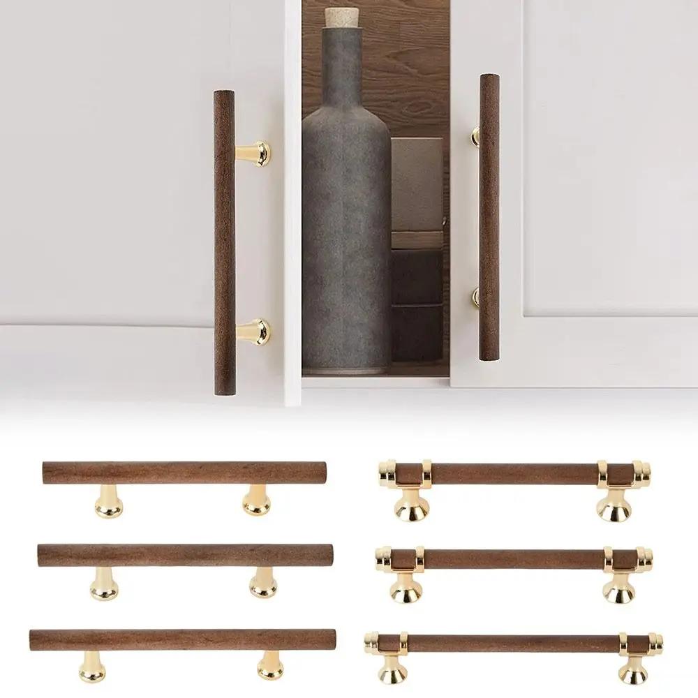 Poignées de porte en bois massif, différentes tailles, poignées multifonctionnelles pour armoires de cuisine, poignées de meubles durables, quincaillerie pour placards