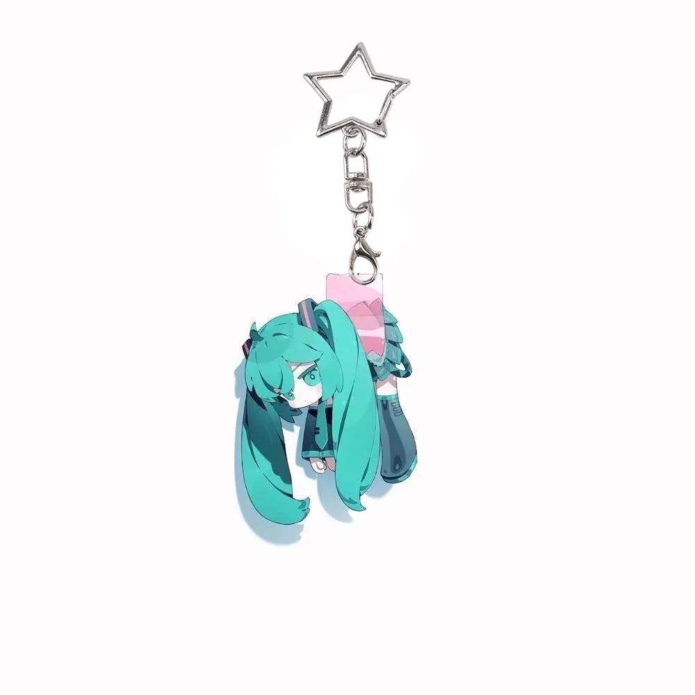 Miku acrylique porte-clés livre sac à dos