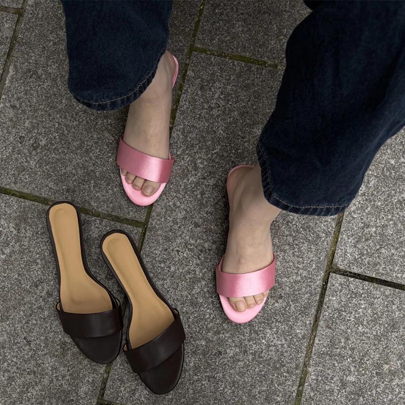 JOZHAMTA 2026 Nouvelles Sandales à Talon Moyen en Cuir Véritable pour Femme