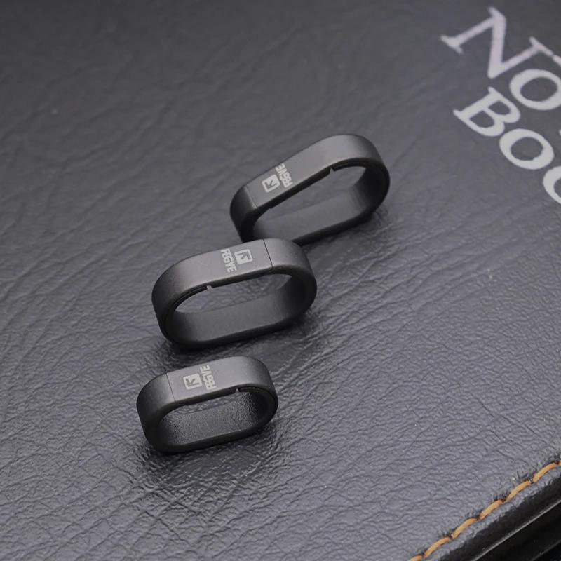 Porte-clés à dégagement rapide en alliage de titane avec revêtement PVD noir, pour clés de voiture, accessoires EDC, anneau de connecteur en métal Compact et Durable