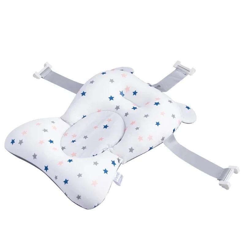 Tapis de Support de siège de bain pour bébé, coussin de baignoire pliable et chaise, oreiller de baignoire pour nouveau-né, antidérapant, doux et confortable, coussin corporel