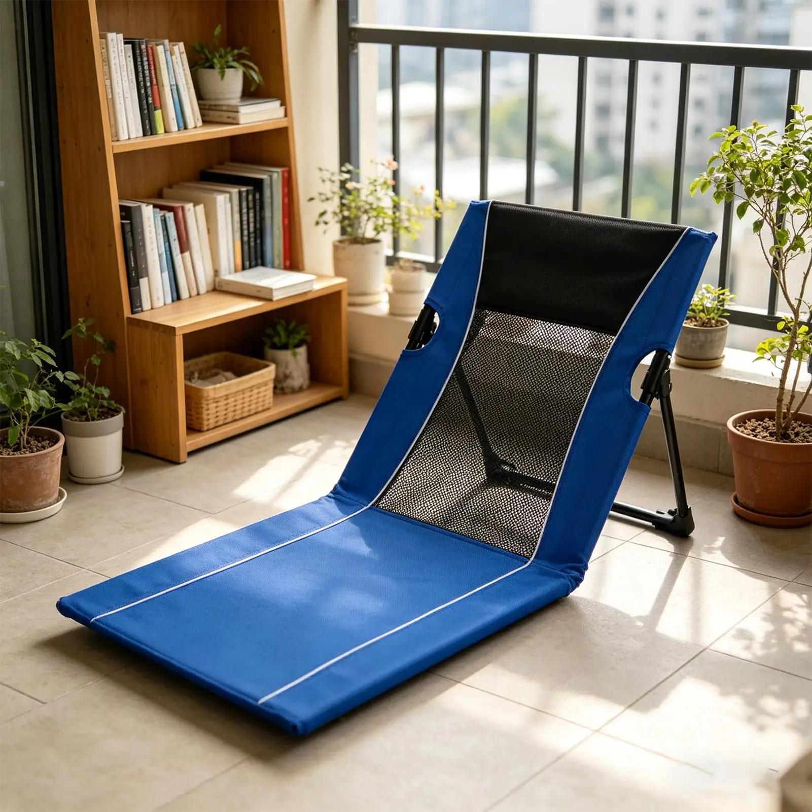 Chaise de plage pliable avec sac de transport, siège de piscine, transat de camping, pique-nique, concert, voyage, dossier portable, extérieur