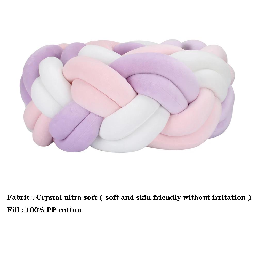 Pare-chocs de lit de bébé pour enfants, tresse de coussin, protecteur de décoration de lit CPull, nouveau-né, 300 cm, 400cm