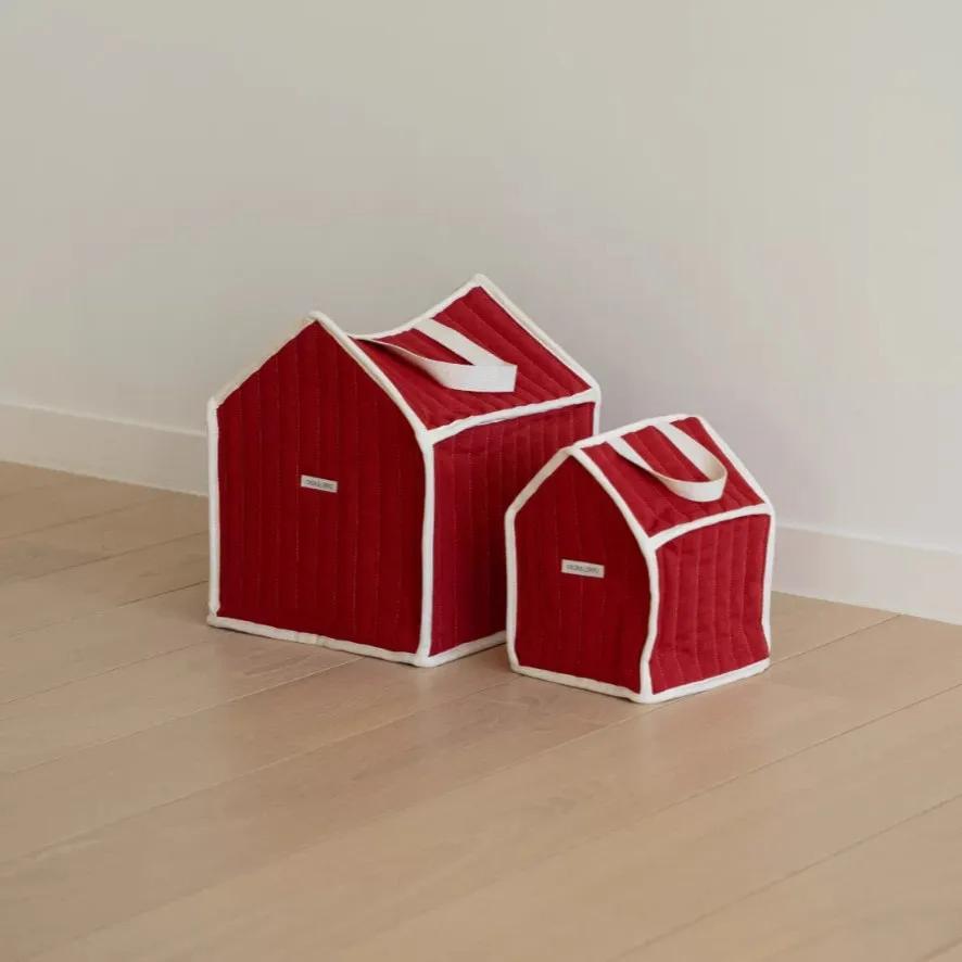 Sac de rangement en coton style maison