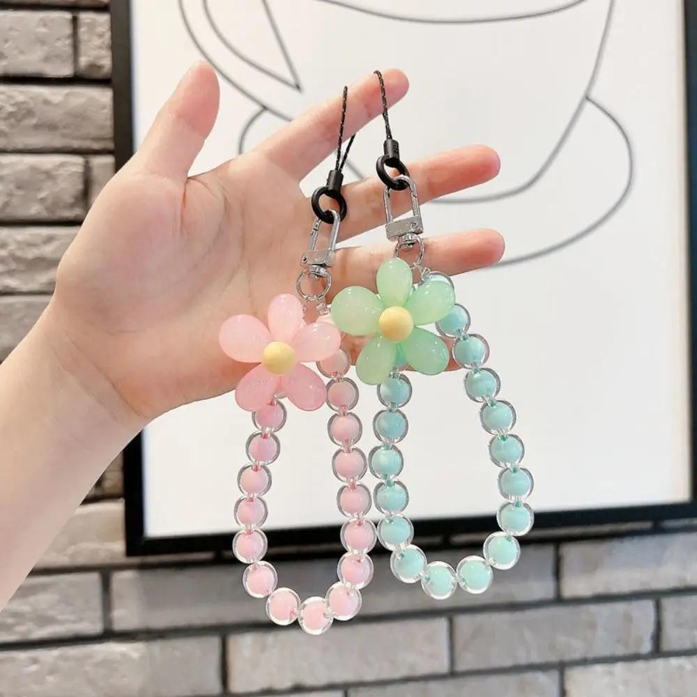 Accessoire de téléphone portable fait main, bijoux d'été, chaînes suspendues, cordon à perles, chaîne de téléphone portable, sangles de téléphone portable, cordon pour clés