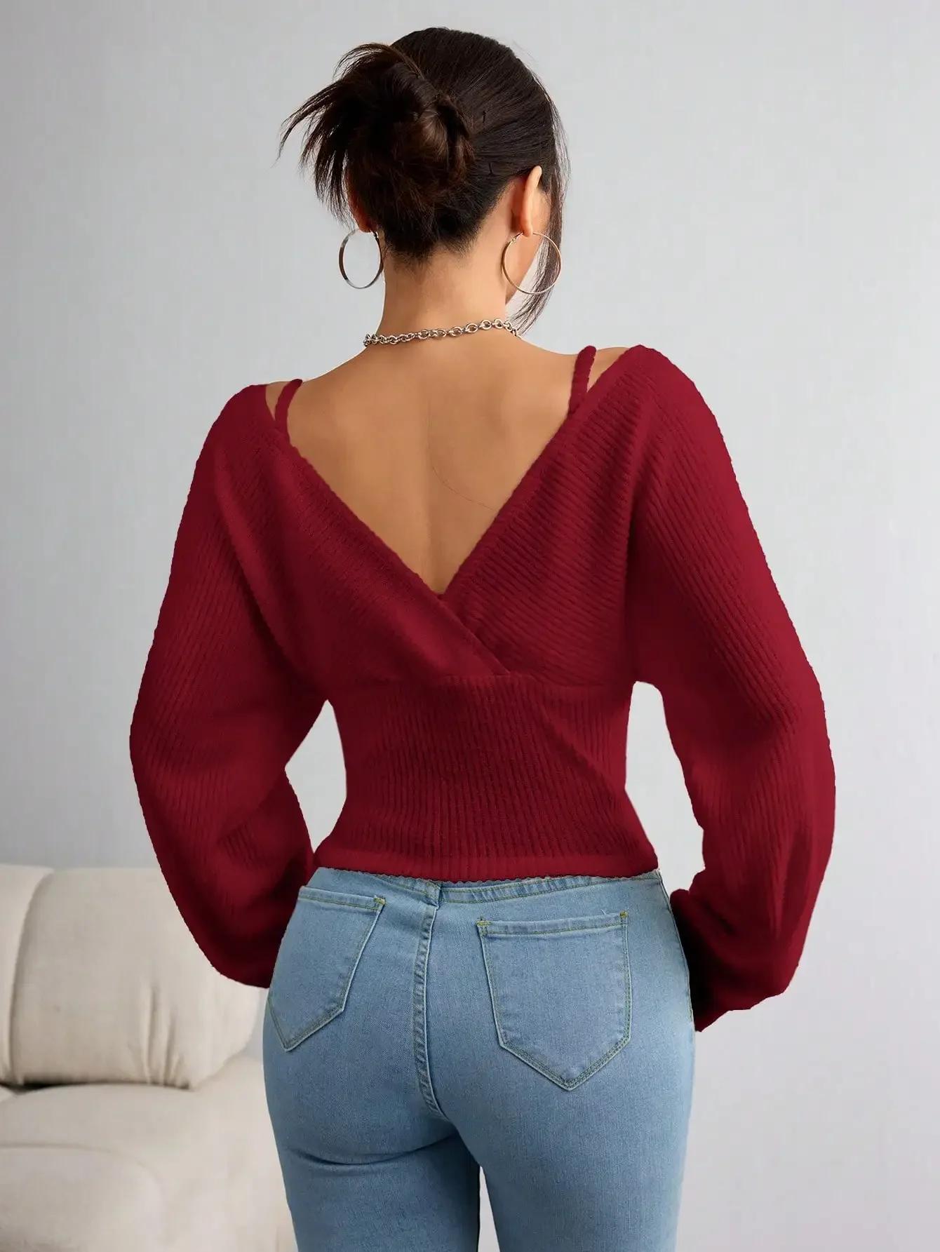 T-shirt à capuche à manches longues pour femmes