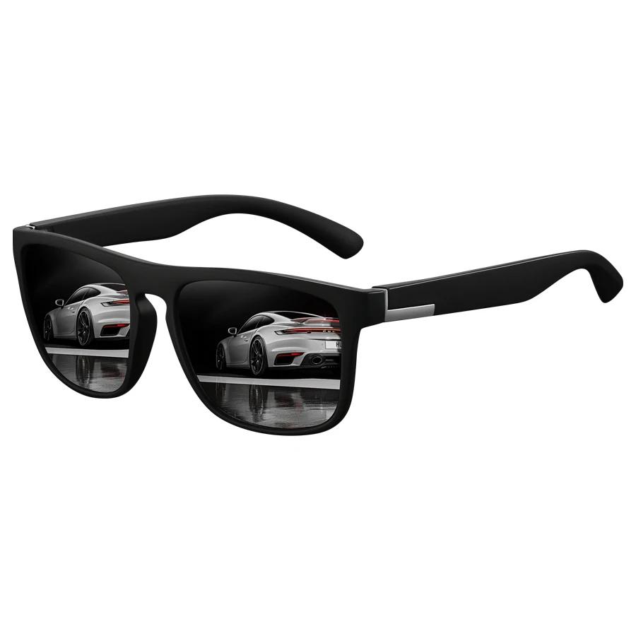 Lunettes de soleil polarisées Vintage carrées pour hommes et femmes