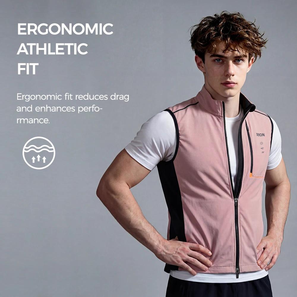 Gilet de course à pied et de cyclisme pour homme RION