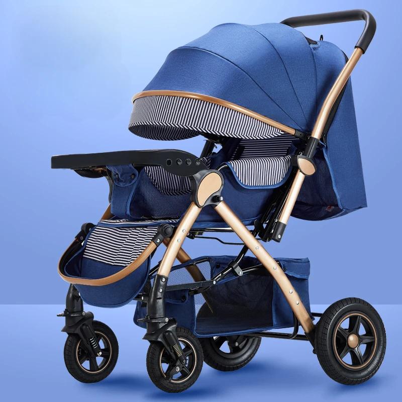 Poussettes à quatre roues High Landscape, Landau, Landau, Pliable, Lavable, Multifonctionnel, Baby Cheshire Age