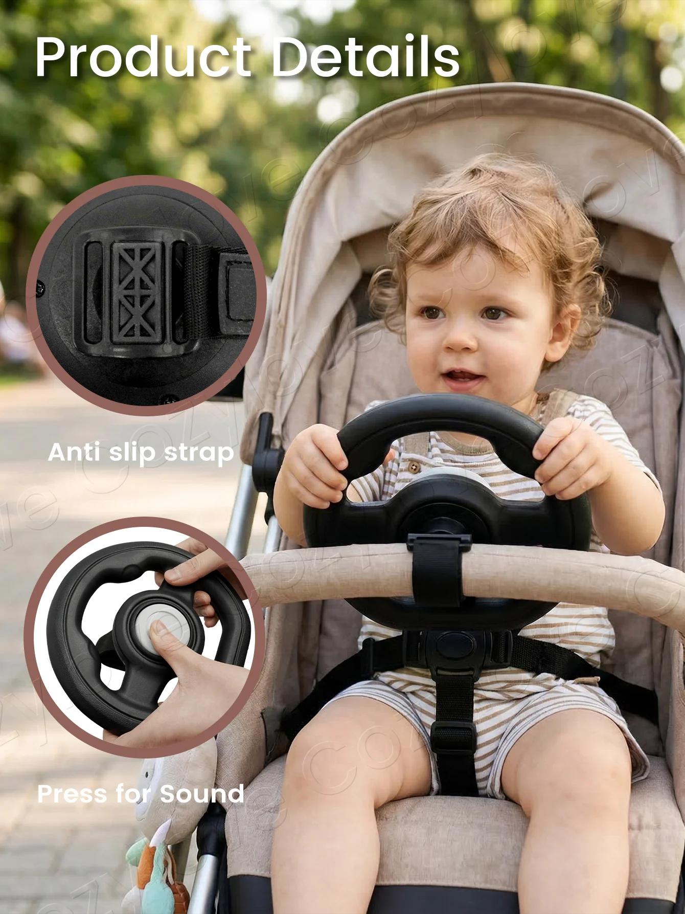 Accessoire de volant pour poussette | Poignées Stables pour Poussettes, Prise en Main Facile pour les Tout-Petits