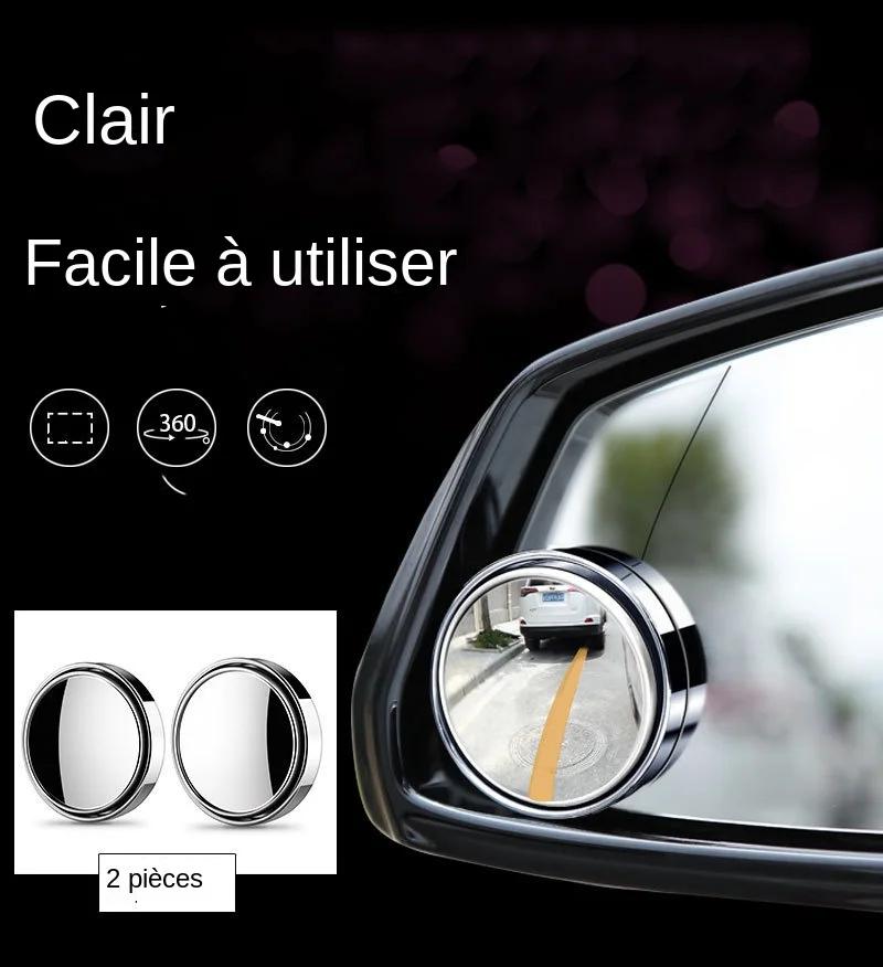 Miroir d'angle mort convexe à cadre rond