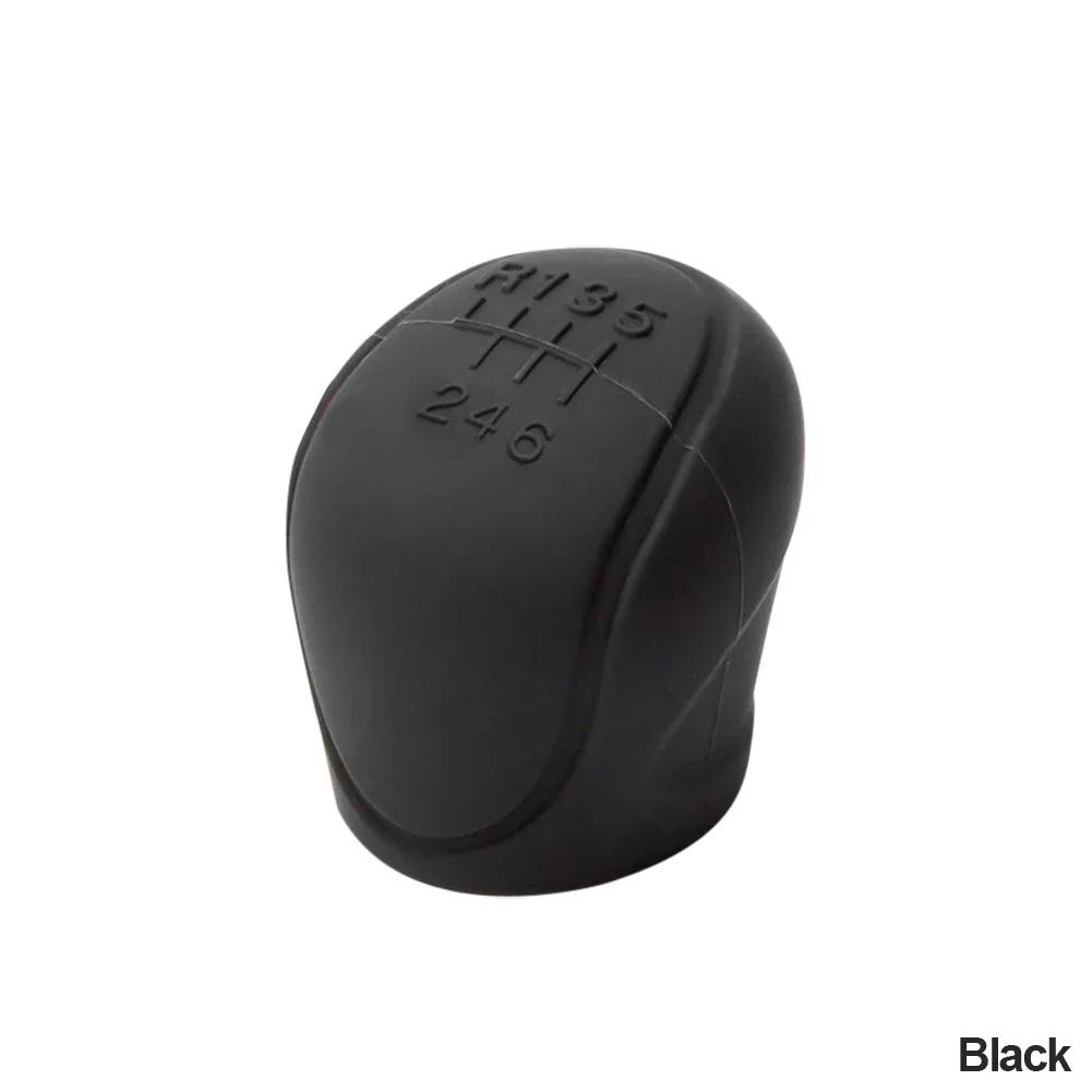 Couvercle de pommeau de levier de vitesse en Silicone pour voiture, poignée antidérapante, housses de protection manuelles à 6 vitesses, accessoires d'intérieur de voiture
