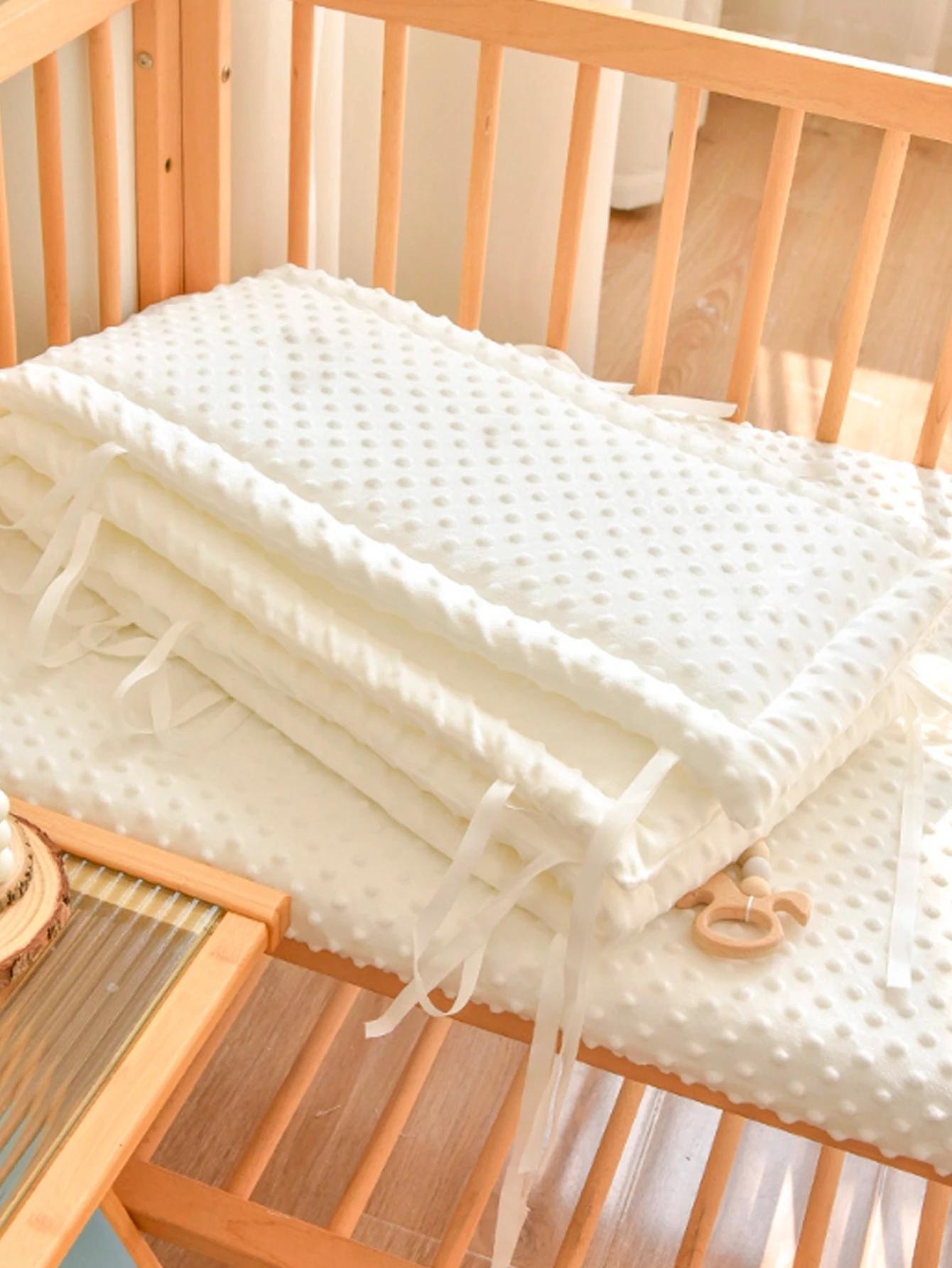 1 pièce de barrière de lit en peluche douce pour bébé, pare-chute anti-chute pour bébé et enfant avec polaire, barrière de protection pour lit d'enfant avec motif brodé animal, coussin pour bébé, plus